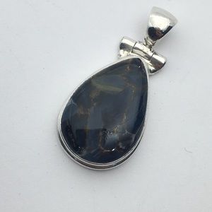 Pietersite in sterling silver pendant
